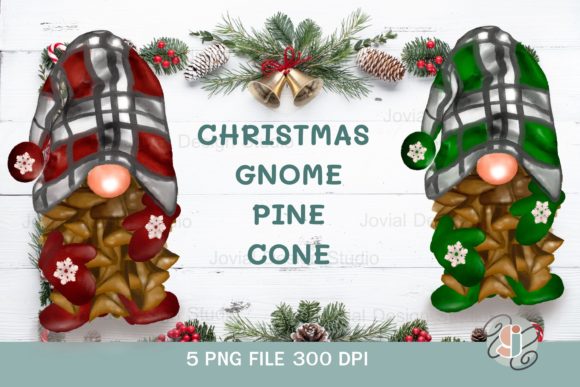 6 Pinecone Gnome Watercolor Christmas Print Templates Review