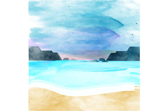Beach Scene Watercolor: A Nature Amp Asset Review