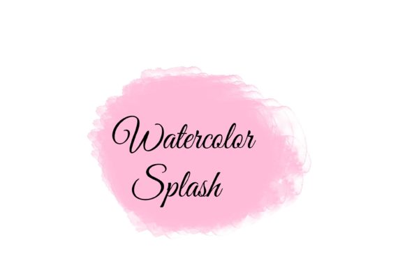 Cotton Candy Watercolor Splash Clipart for Crafts
