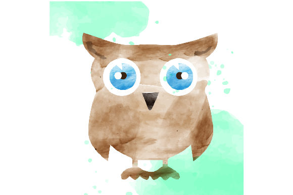 Cute Owl Watercolor: A Charming Animals Asset