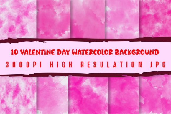 Pink Valentine Watercolor Texture for Backgrounds