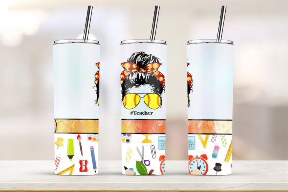 Teacher Watercolor 20oz Skinny: Print Templates Review