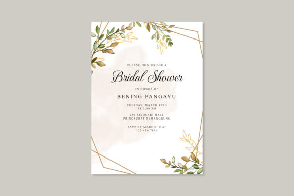 Watercolor Bridal Shower Invites: Print Templates Review
