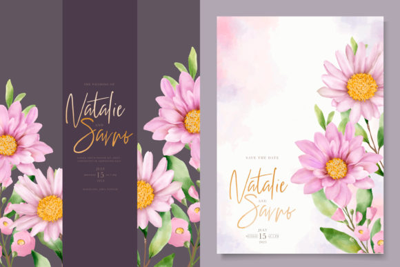 Watercolor DAISY Card Set: Print Templates Review