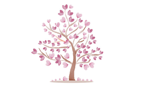 Watercolor Valentine in Love Tree: A Designer's Review