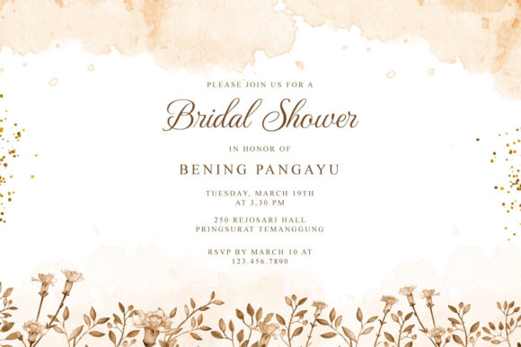 Watercolor Wedding Background: Premium Graphic Templates
